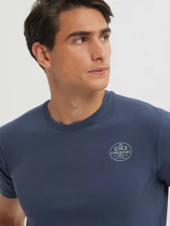 Camisetas-Alvaro Moreno CAMISETA LONGBOARD Azul Marino