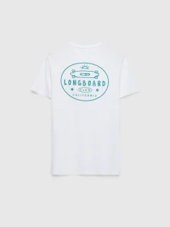 Camisetas-Alvaro Moreno CAMISETA LONGBOARD Blanco