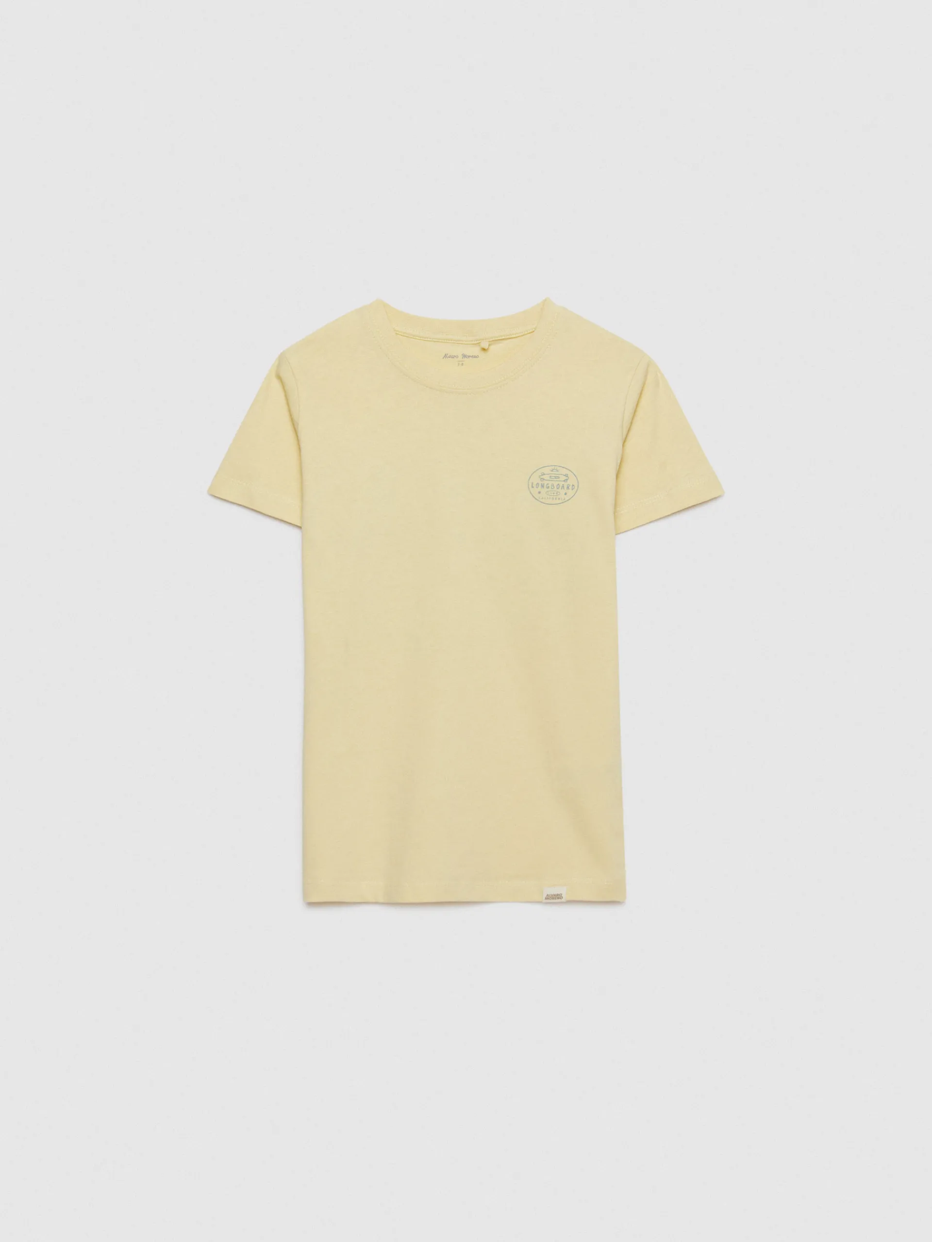 Camisetas-Alvaro Moreno CAMISETA LONGBOARD KIDS Amarillo