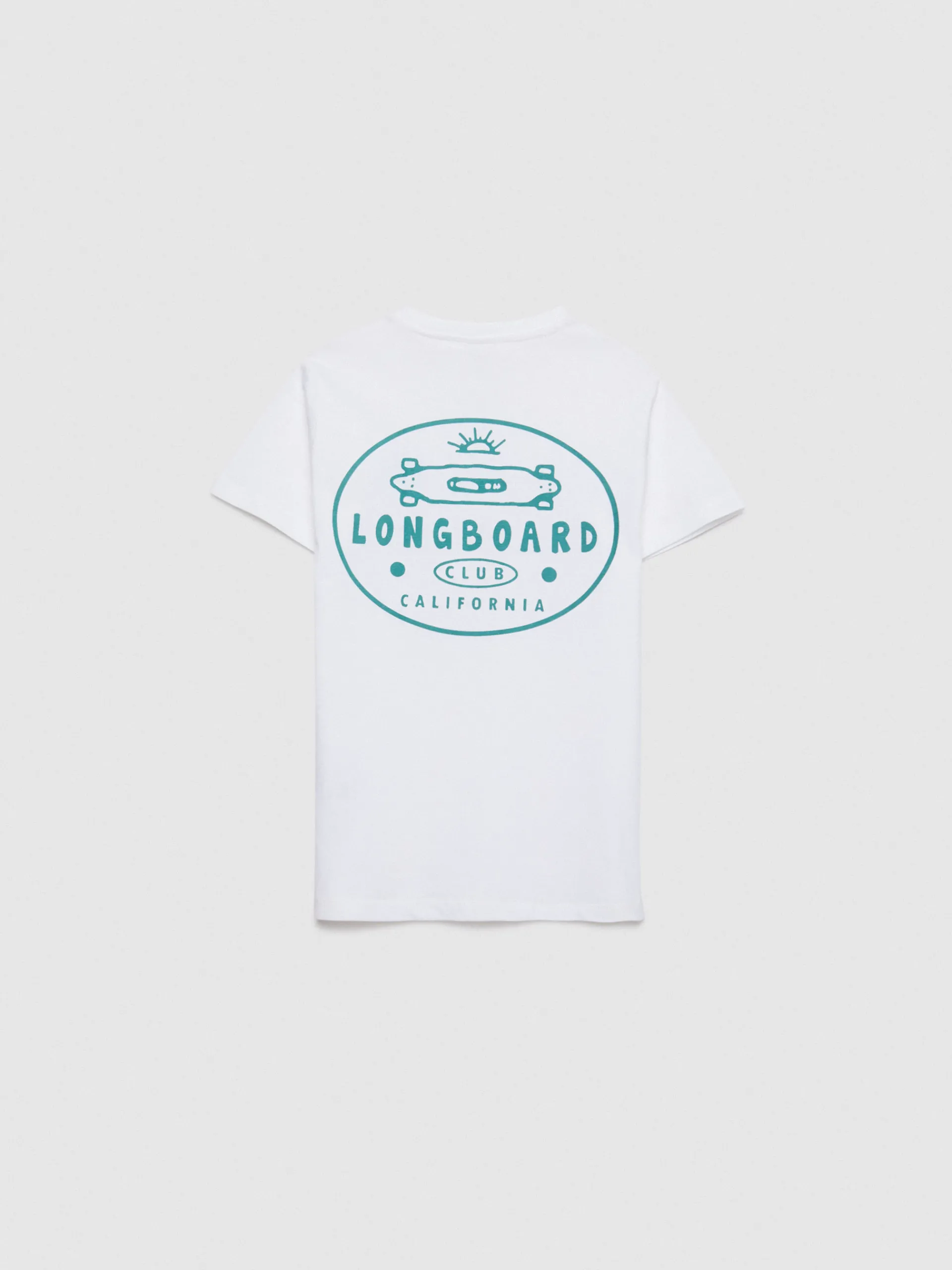 Camisetas-Alvaro Moreno CAMISETA LONGBOARD KIDS Blanco