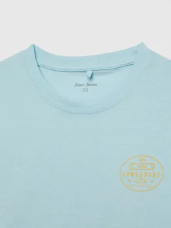 Camisetas-Alvaro Moreno CAMISETA LONGBOARD KIDS Verde Agua