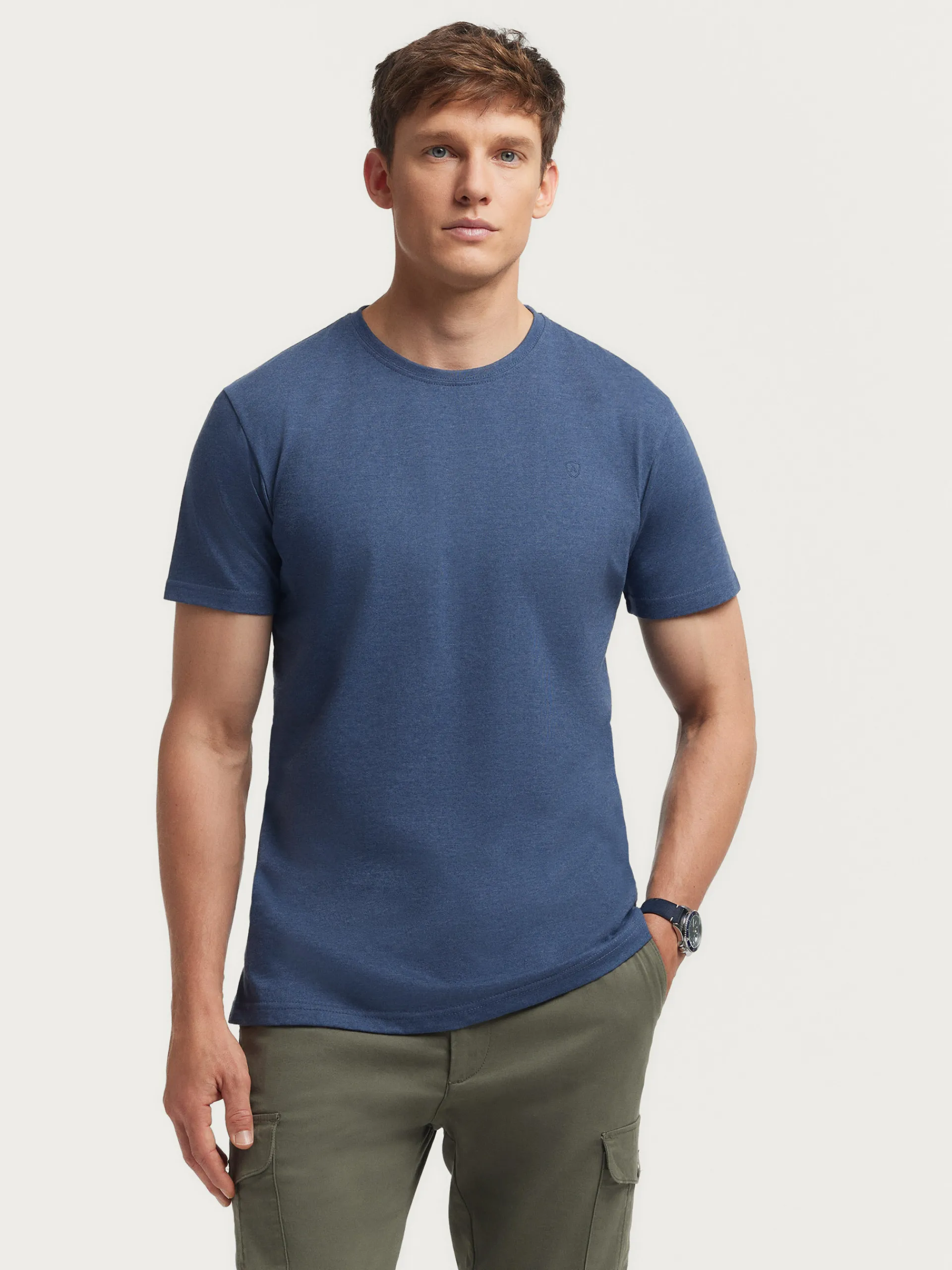 Camisetas-Alvaro Moreno CAMISETA MELANGE Azul