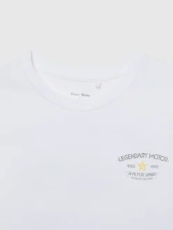 Camisetas-Alvaro Moreno CAMISETA MOTOR KIDS Blanco