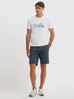 Camisetas-Alvaro Moreno CAMISETA MOTORCYCLE Blanco