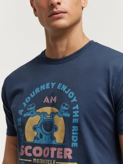 Camisetas-Alvaro Moreno CAMISETA SCOOTER Azul Marino