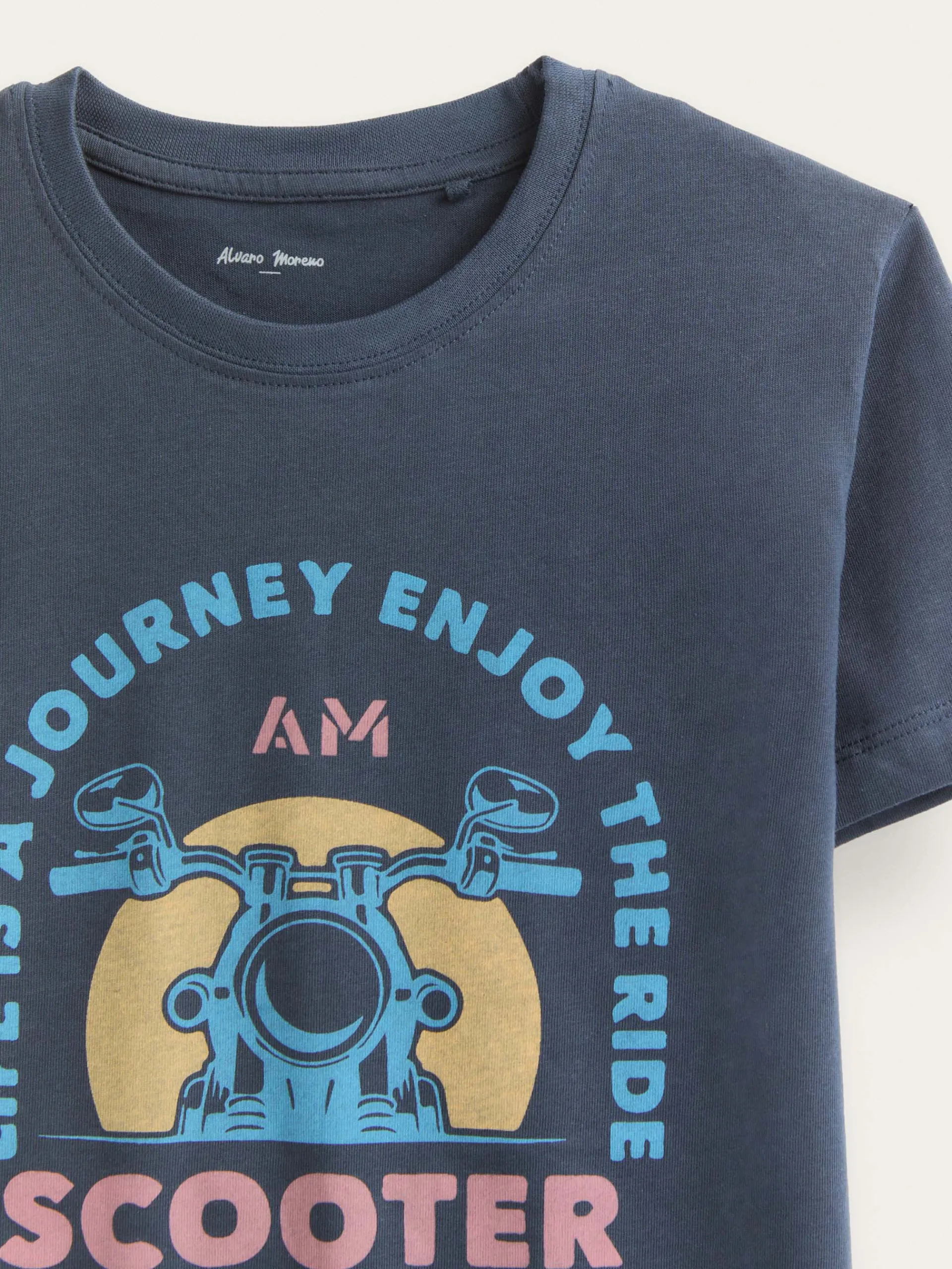 Camisetas-Alvaro Moreno CAMISETA SCOOTER KIDS Azul Marino