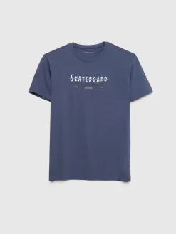 Camisetas-Alvaro Moreno CAMISETA SKATEBOARD Azul Marino