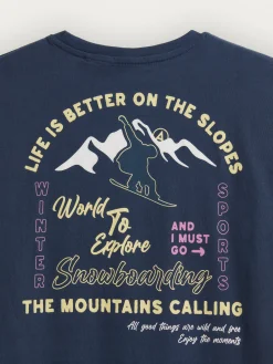 Teen|Camisetas-Alvaro Moreno CAMISETA SNOW Azul Marino