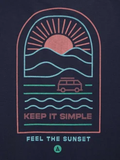 Camisetas-Alvaro Moreno CAMISETA SUNSET Azul Marino