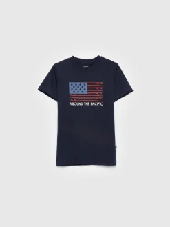 Camisetas-Alvaro Moreno CAMISETA USA KIDS Azul Marino