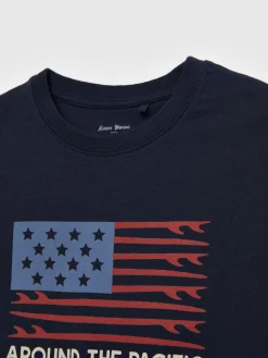 Camisetas-Alvaro Moreno CAMISETA USA KIDS Azul Marino