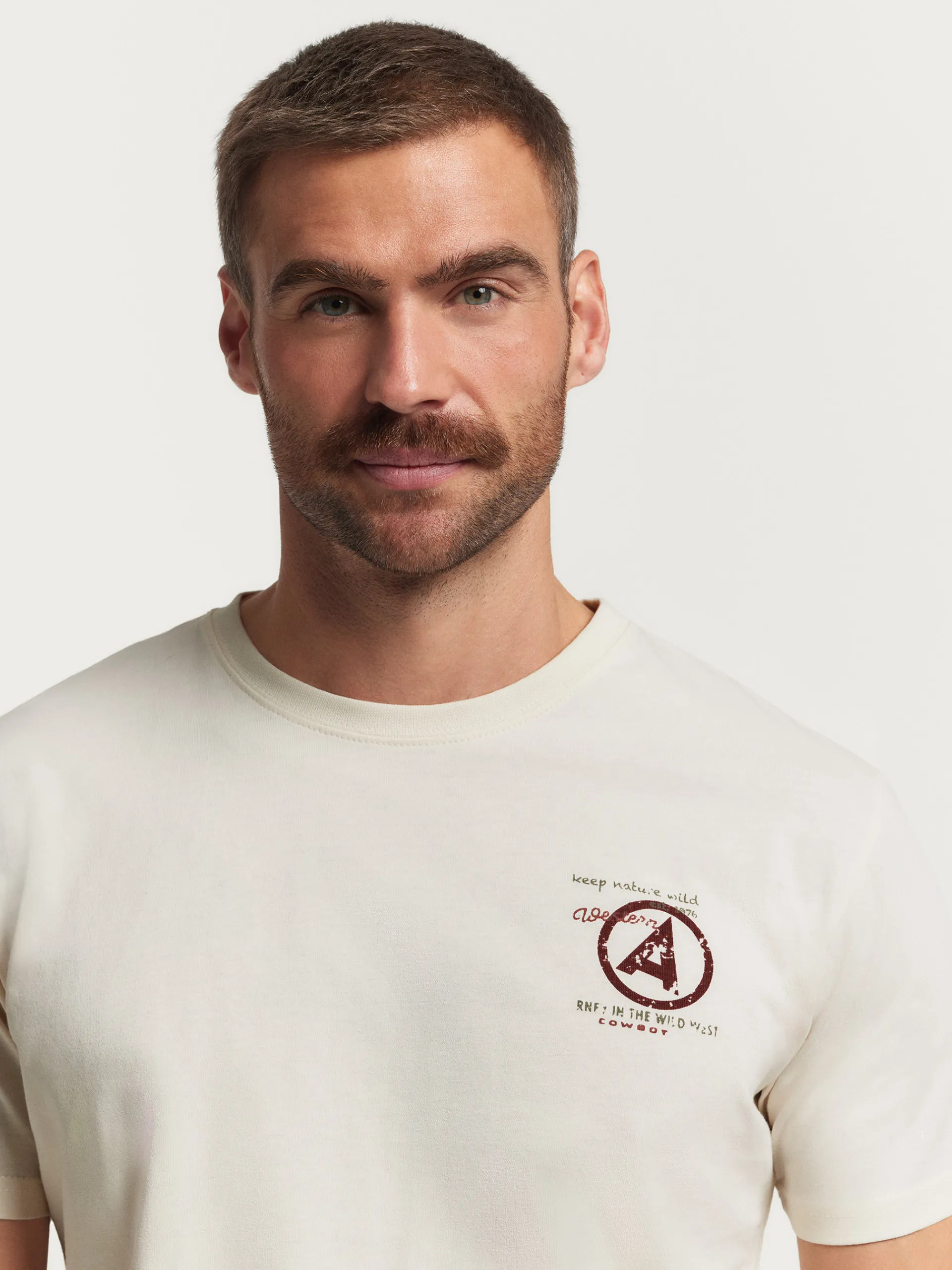 Camisetas-Alvaro Moreno CAMISETA WESTERN Blanco