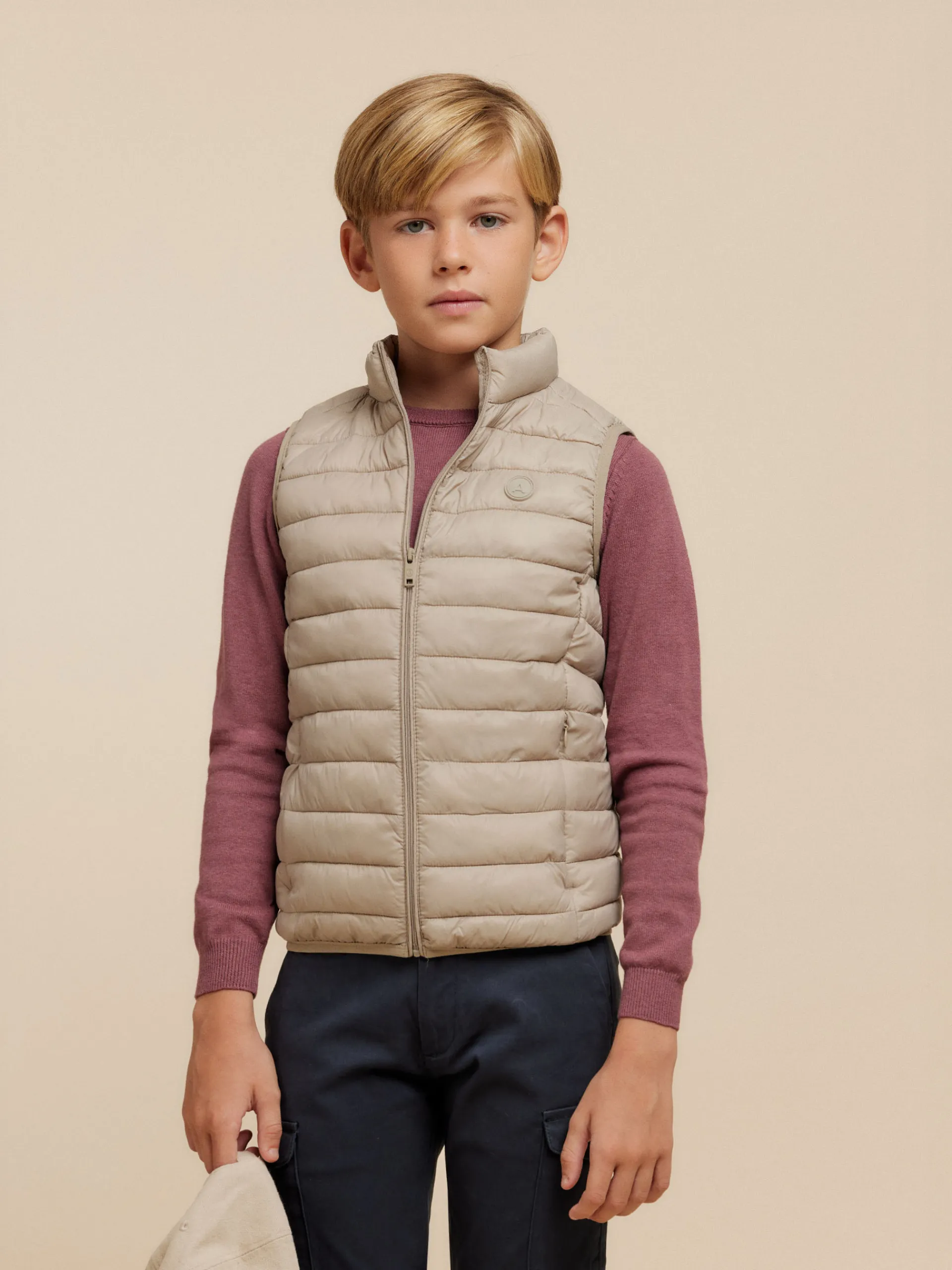 Cazadoras Y Chalecos-Alvaro Moreno CHALECO NIRO KIDS Beige