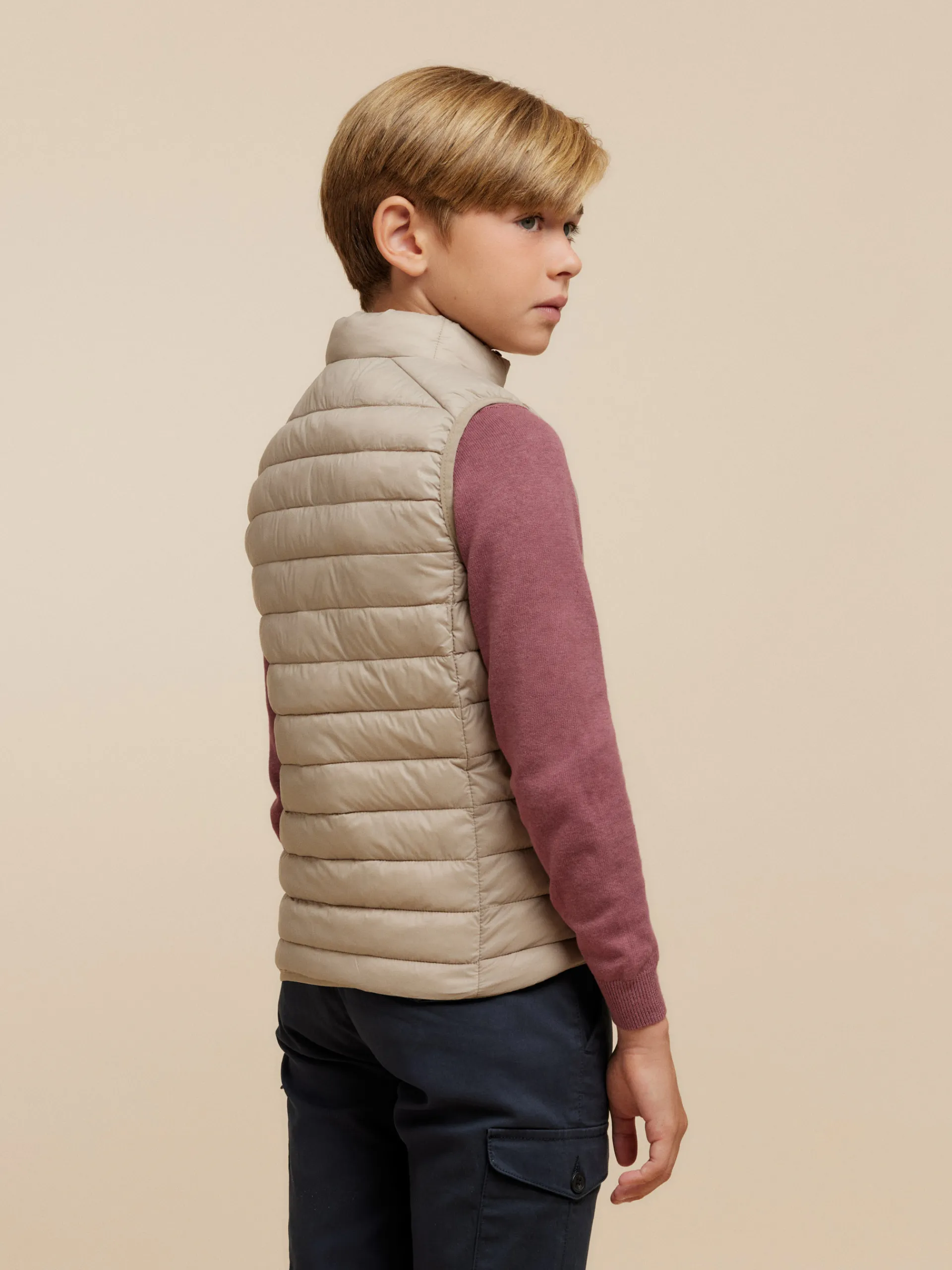 Cazadoras Y Chalecos-Alvaro Moreno CHALECO NIRO KIDS Beige