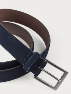 Cinturones-Alvaro Moreno CINTURON ANTE VESTIR Azul Marino