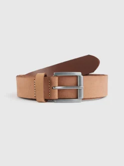 Cinturones-Alvaro Moreno CINTURON NOBUCK Beige