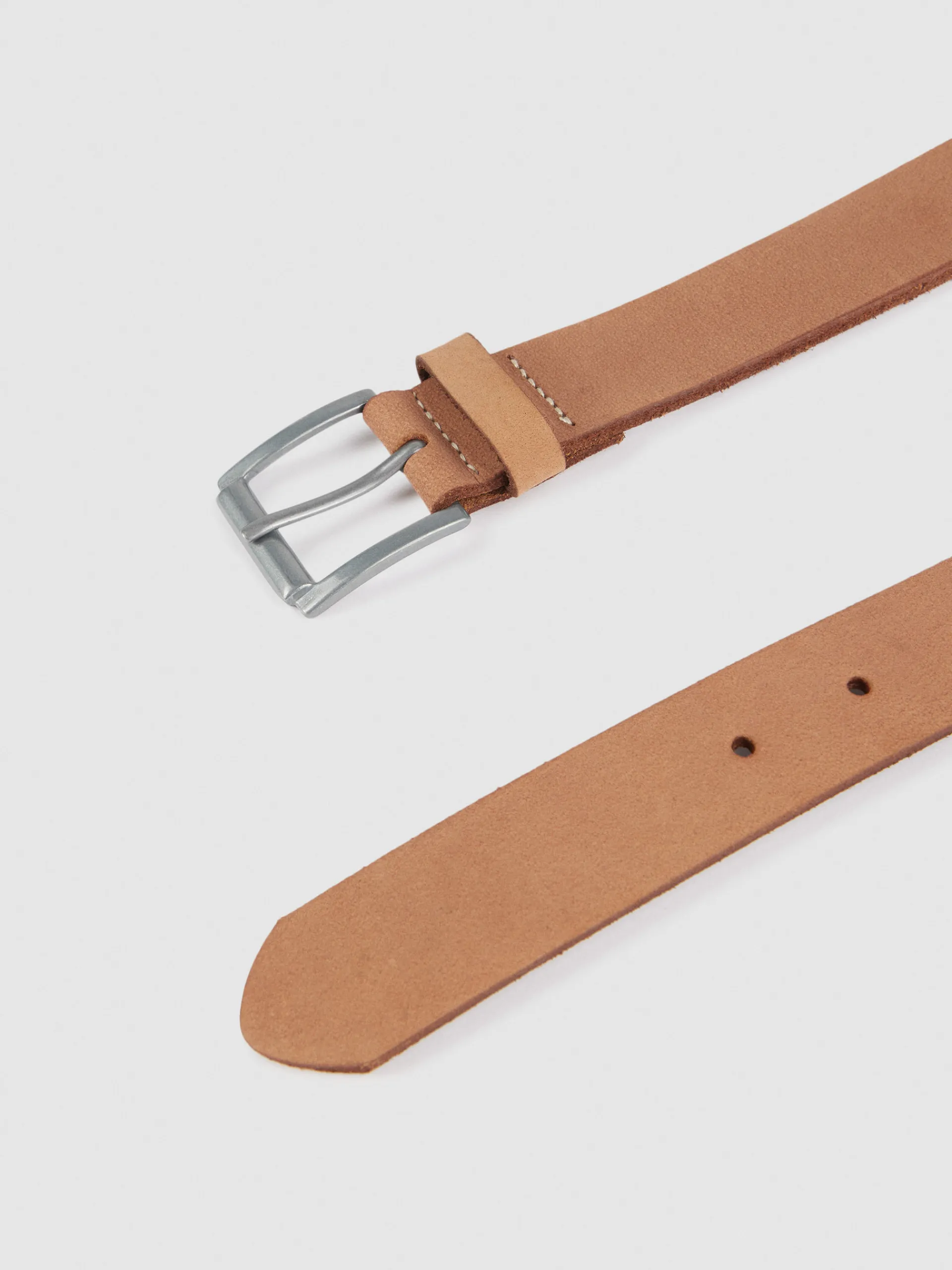 Cinturones-Alvaro Moreno CINTURON NOBUCK Beige