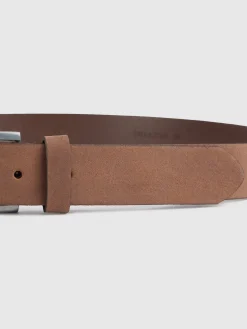 Cinturones-Alvaro Moreno CINTURON NOBUCK MARRÓN Marrón