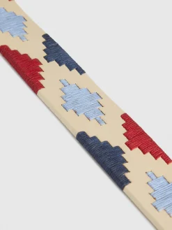 Cinturones-Alvaro Moreno CINTURON PAMPA PIEL Azul Marino