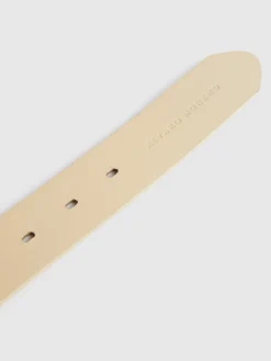 Cinturones-Alvaro Moreno CINTURON PAMPA PIEL Blanco