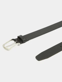 Cinturones-Alvaro Moreno CINTURON PIEL ROUGH Negro