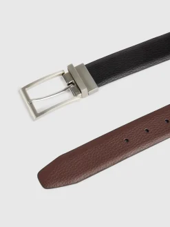 Cinturones-Alvaro Moreno CINTURON REVERSIBLE ROUGH Negro