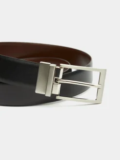 Cinturones-Alvaro Moreno CINTURON REVERSIBLE SKIN Negro