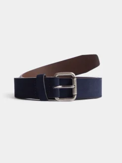 Cinturones-Alvaro Moreno CINTURON SUEDE Azul Marino