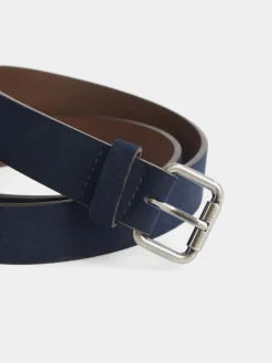 Cinturones-Alvaro Moreno CINTURON SUEDE Azul Marino