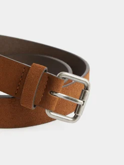 Cinturones-Alvaro Moreno CINTURON SUEDE Camel