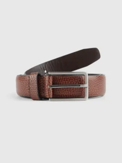 Cinturones-Alvaro Moreno CINTURON VESTIR LEATHER MARRÓN Marrón