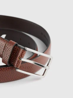 Cinturones-Alvaro Moreno CINTURON VESTIR LEATHER MARRÓN Marrón