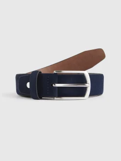 Cinturones-Alvaro Moreno CINTURON VESTIR SERRAJE Azul Marino