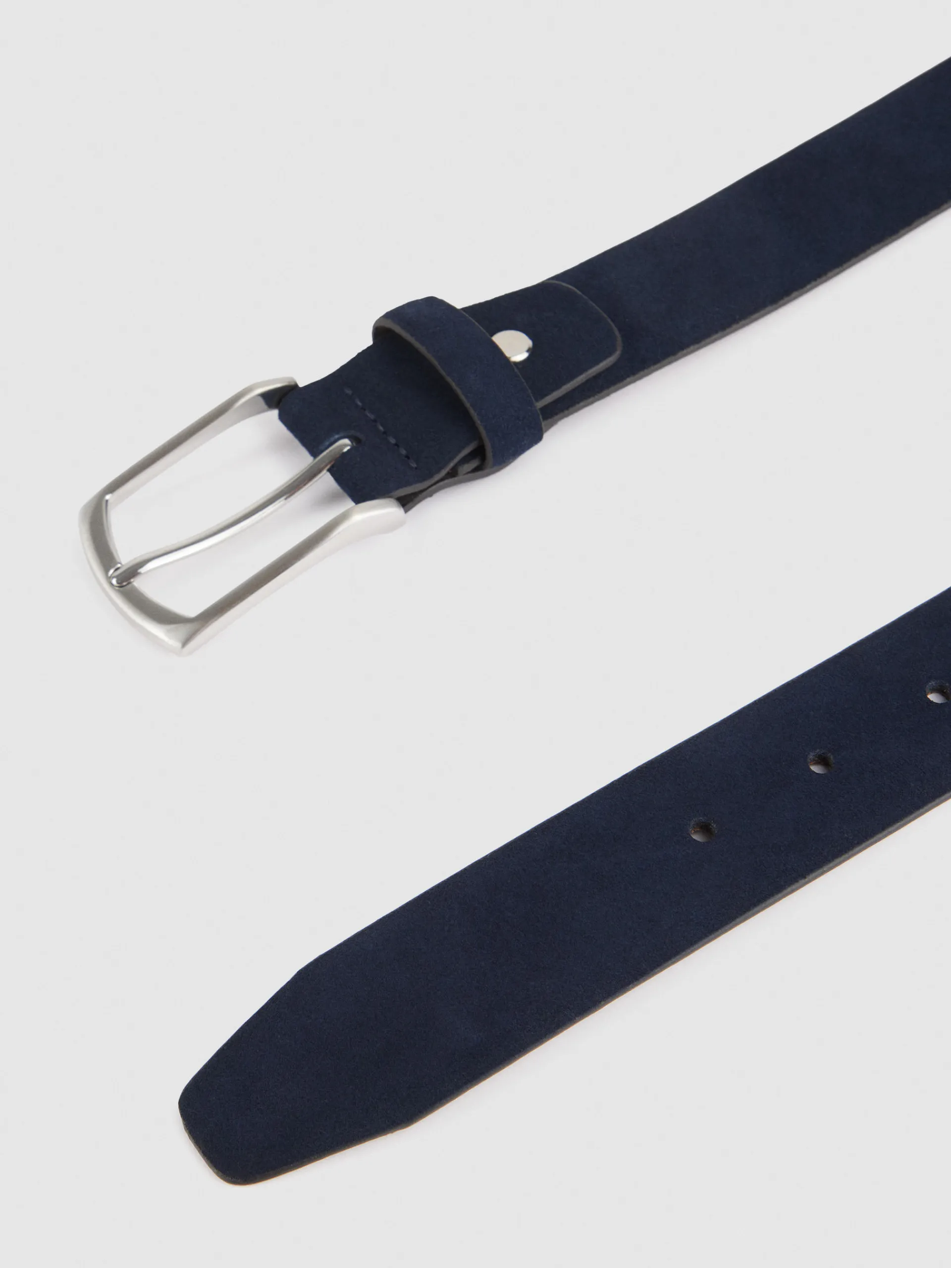 Cinturones-Alvaro Moreno CINTURON VESTIR SERRAJE Azul Marino