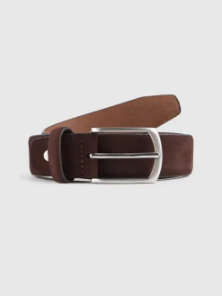 Cinturones-Alvaro Moreno CINTURON VESTIR SERRAJE MARRÓN Marrón