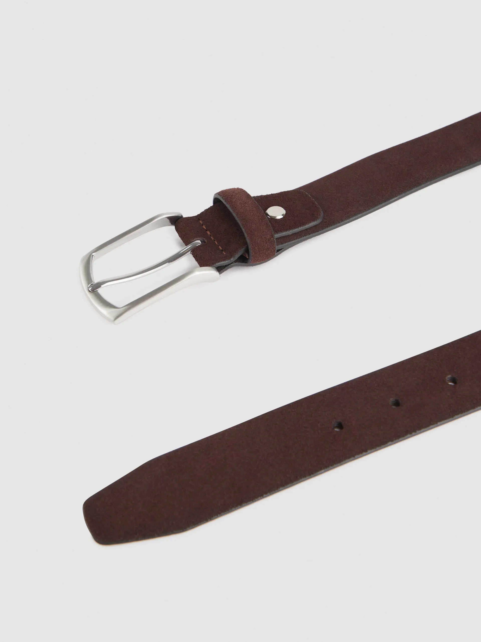 Cinturones-Alvaro Moreno CINTURON VESTIR SERRAJE MARRÓN Marrón