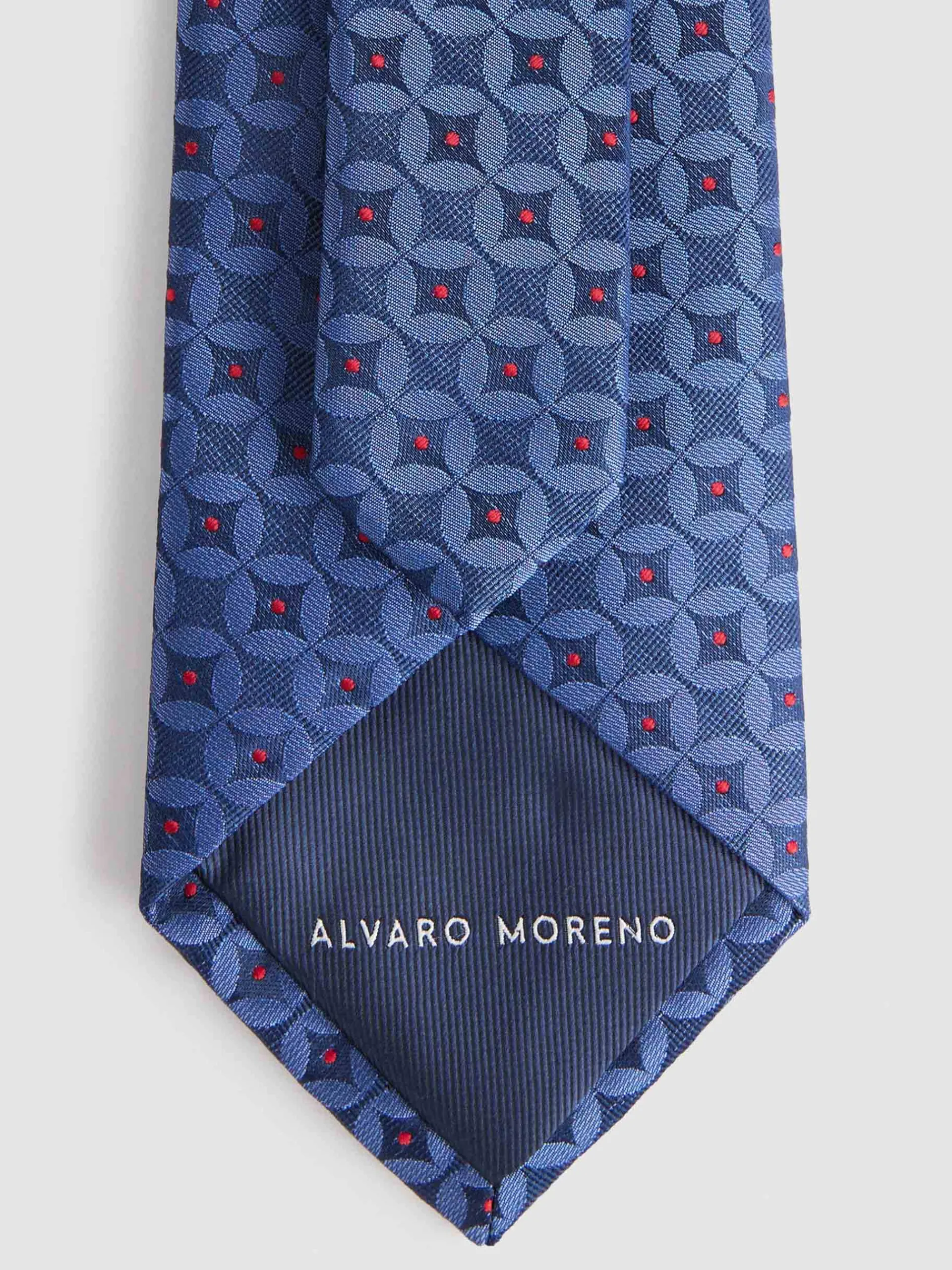 Corbatas|Corbatas-Alvaro Moreno CORBATA JACQUARD MF Azul Marino