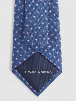 Corbatas|Corbatas-Alvaro Moreno CORBATA JACQUARD MF Azul Marino