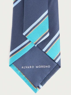 Corbatas|Corbatas-Alvaro Moreno CORBATA JACQUARD MF Azul Marino