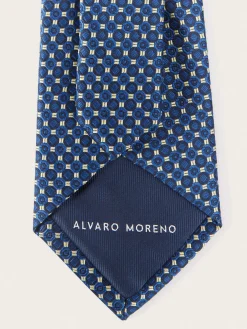 Corbatas|Corbatas-Alvaro Moreno CORBATA JACQUARD MF Azul Marino