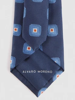 Corbatas|Corbatas-Alvaro Moreno CORBATA JACQUARD MF Azul Marino