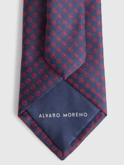 Corbatas|Corbatas-Alvaro Moreno CORBATA JACQUARD MF Azul Marino