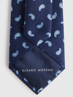 Corbatas|Corbatas-Alvaro Moreno CORBATA JACQUARD MF Azul Marino