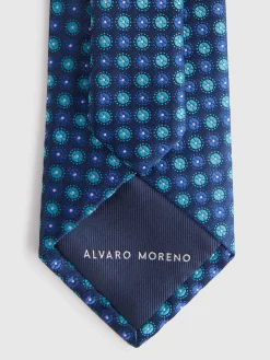 Corbatas|Corbatas-Alvaro Moreno CORBATA JACQUARD MF Azul Marino