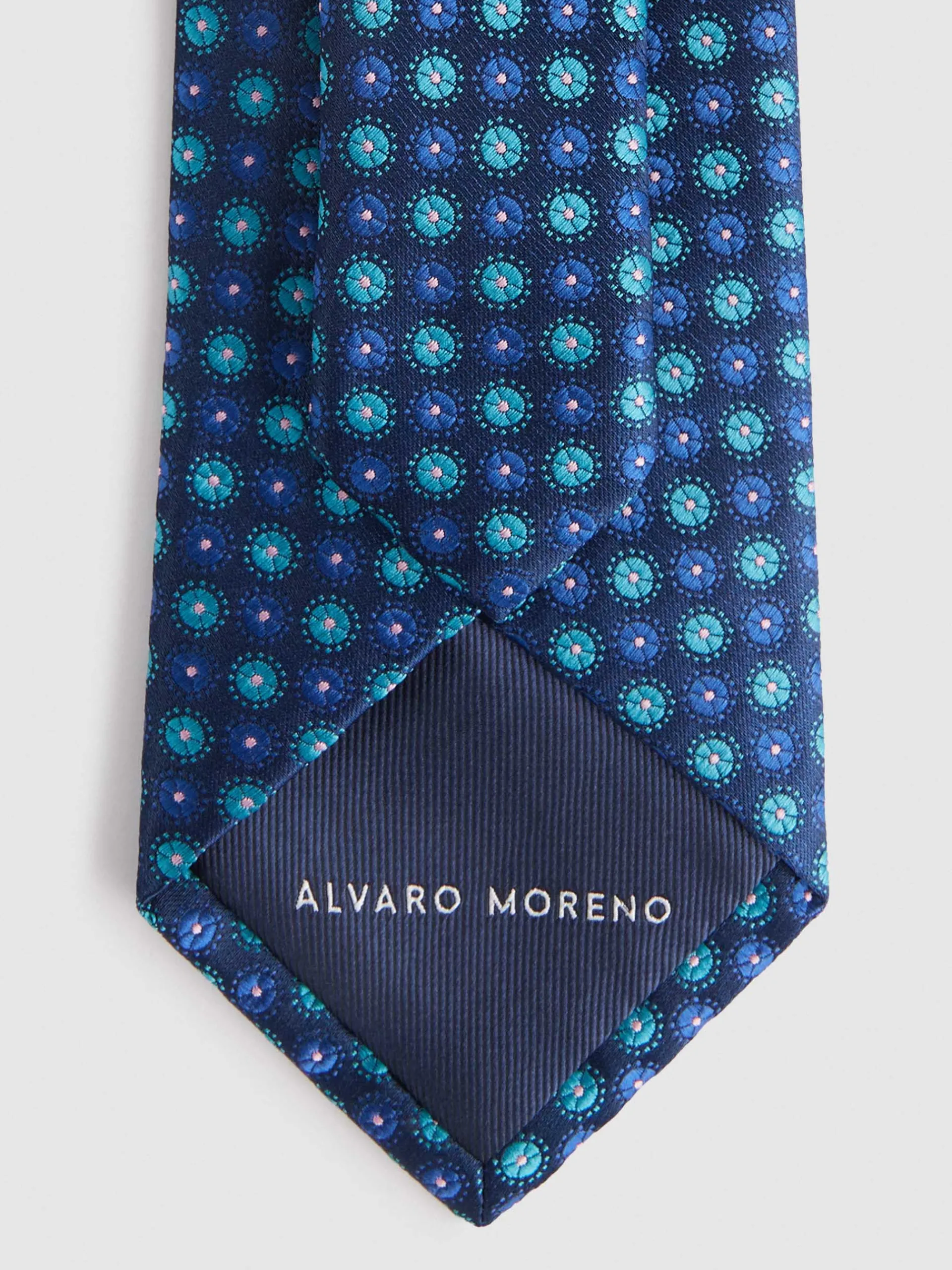 Corbatas|Corbatas-Alvaro Moreno CORBATA JACQUARD MF Azul Marino