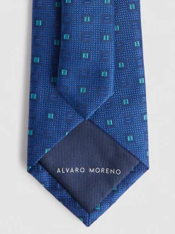 Corbatas|Corbatas-Alvaro Moreno CORBATA JACQUARD MF Azul Marino