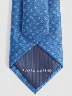 Corbatas|Corbatas-Alvaro Moreno CORBATA JACQUARD MF Azul Marino