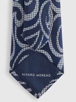 Corbatas|Corbatas-Alvaro Moreno CORBATA JACQUARD MF Azul Marino