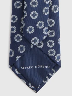 Corbatas|Corbatas-Alvaro Moreno CORBATA JACQUARD MF Azul Marino