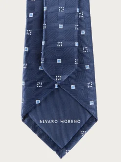 Corbatas|Corbatas-Alvaro Moreno CORBATA JACQUARD MF Azul Marino
